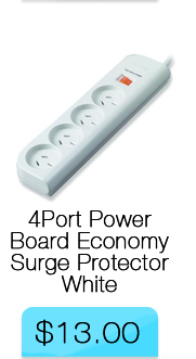 Belkin 4 Port Power Board Economy Surge Protector White