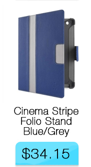 Belkin Cinema Stripe Folio with Stand Blue/Grey
