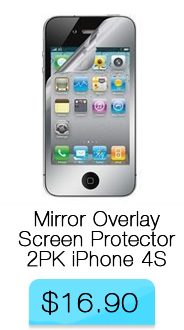 elkin Mirror Overlay Screen Protector 2 Pack For iPhone 4S