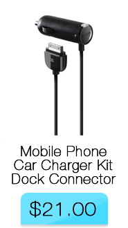 Belkin Mobile Phone Car Charger Kit with Dock Connector