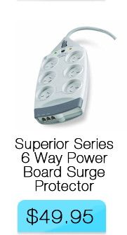 Belkin Superior Series 6 Way Power Board Surge Protector
