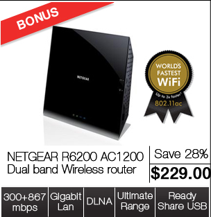 NETGEAR R6200 AC1200 Dual band Wireless router