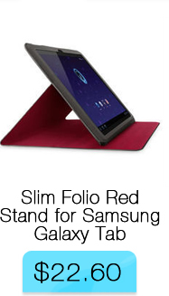 Belkin Slim Folio Red Stand for Samsung Galaxy Tab