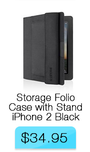 Belkin Storage Folio Case With Stand for iPad 2 Black