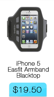 Belkin iPhone 5 Easfit Armband, Blacktop