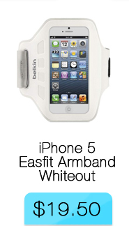 Belkin iPhone 5 Easfit Armband, Whiteout