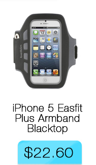 Belkin iPhone 5 Easfit Plus Armband, Blacktop