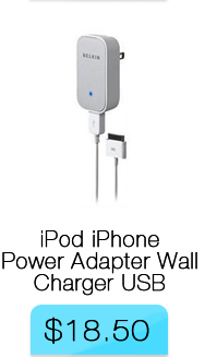 Belkin iPod iPhone Power Adapter Wall Charger USB