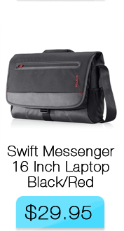 Belkin Swift Messenger for 16 inch Laptop Black/Red