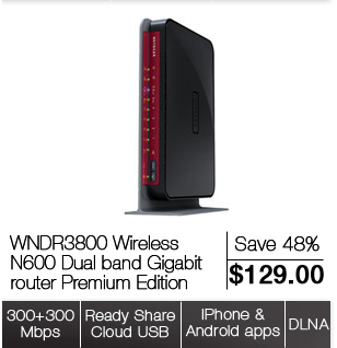 WNDR3700 Range Max Wireless N600 Dual band router