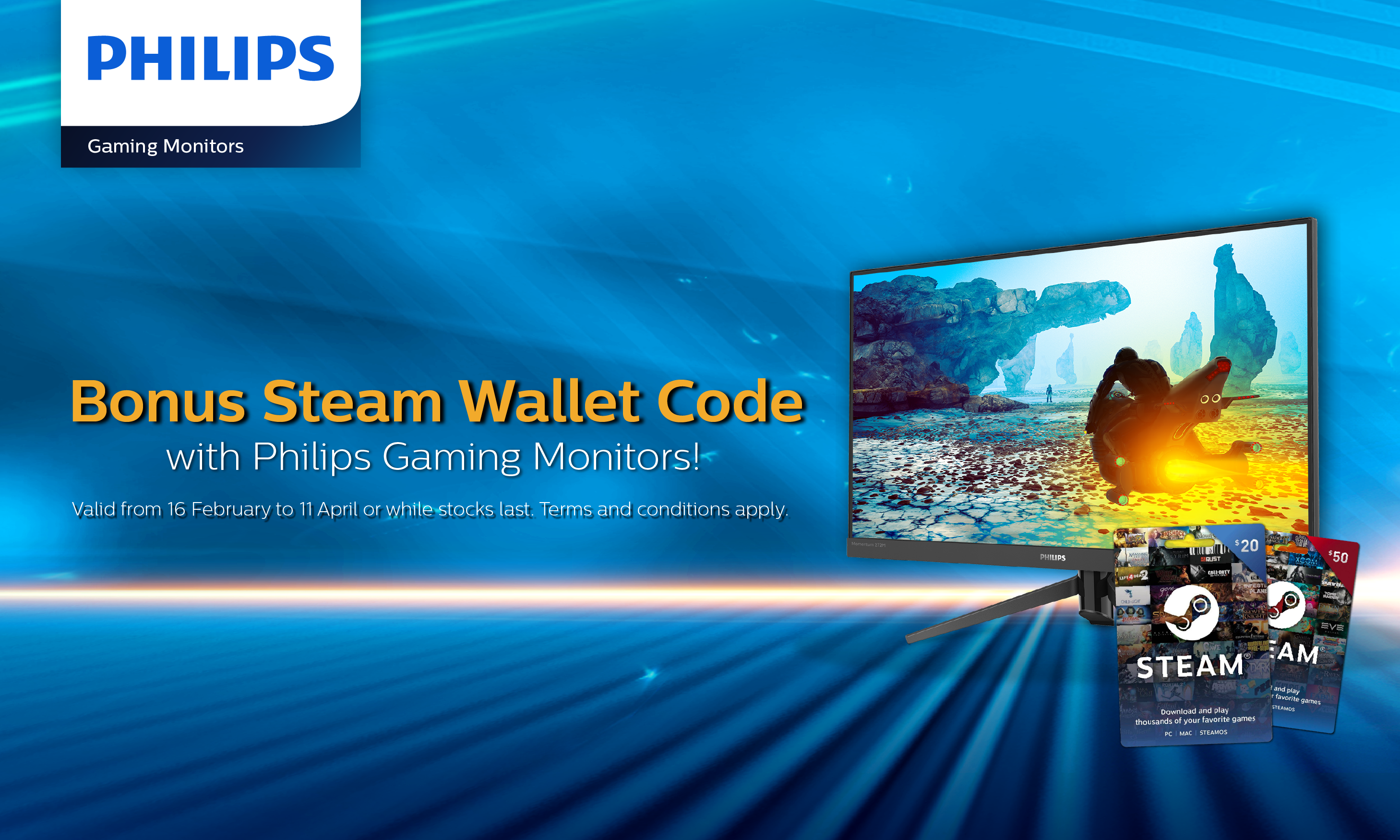 Philips Monitors - AU End User Promotion Steam Wal