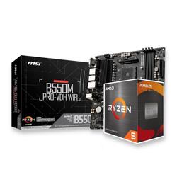 Bundle -- AMD Ryzen 5 5600X CPU+MSI B550M PRO-VDH WIFI AMD AM4 WiFi mATX Motherboard