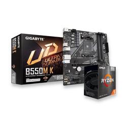 Bundle -- AMD Ryzen 5 5600G + Gigabyte B550M K Motherboard