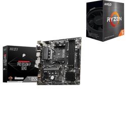 Bundle -- AMD Ryzen 5 5600G AM4 CPU & MSI PRO B550M-P GEN3 AMD AM4 mATX Motherboard
