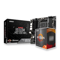 Bundle -- AMD Ryzen 7 5700X 4.6GHz CPU+MSI B550M PRO-VDH WIFI AMD AM4 WiFi mATX Motherboard