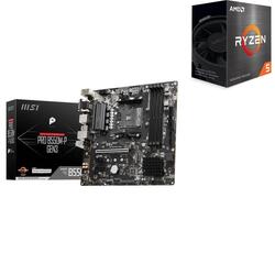 Bundle -- AMD Ryzen 5 5600 AM4 CPU & MSI PRO B550M-P GEN3 AMD AM4 mATX Motherboard
