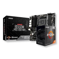 Bundle -- AMD Ryzen 5 5600GT CPU+MSI B550M PRO-VDH WIFI AMD AM4 WiFi mATX Motherboard