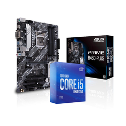 Intel Core i5-10600KF 4.8GHz CPU and Asus Prime B460 Plus LGA 1200 ATX Motherboard Combo