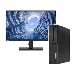 Lenovo ThinkCentre M720s SFF i5 16GB Desktop PC & ThinkVision T24i-20 23.8 1080P Monitor