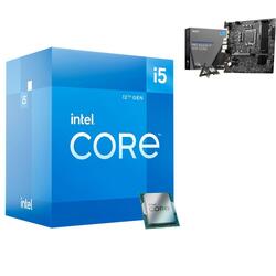 Bundle -- Intel Core i5-12400 LGA 1700 CPU & MSI PRO B660M-P WIFI DDR4 LGA 1700 WiFi mATX Motherboard