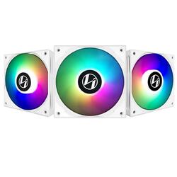 Lian Li ST120-3W High Static Pressure 120mm ARGB LED White PWM Case Fan 3 Pack