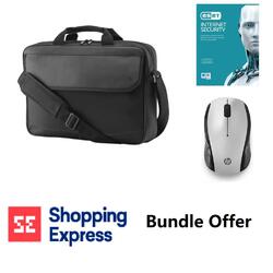 HP Bundle-HP 15.6 Prelude Topload Notebook Case Eset Internet Security 5 Devices HP Wireless Mouse