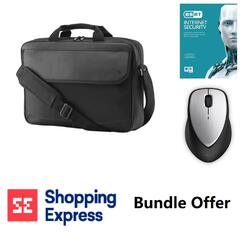 HP Bundle-HP 15.6 Prelude Topload Notebook Case Eset Internet Security 5 Devices HP Envy Wireless Mouse