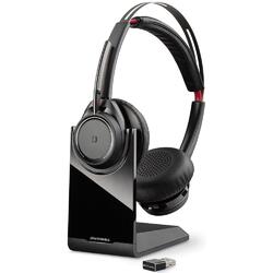 Poly Voyager Focus B825-M UC Black Stereo Bluetooth Headset with Stand