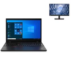 Bundle -- Lenovo ThinkPad L15 Gen 1 15.6" 1080p IPS Ryzen 5 PRO 4650U 8GB 256GB SSD W10P Laptop & Lenovo ThinkVision T24i-20 23.8" 1080p IPS 4ms Monit