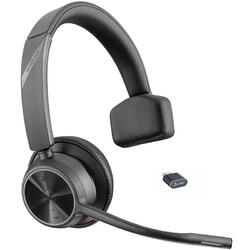 Poly Voyager 4310 UC Black Bluetooth Wireless Monaural Headset with BT700 USB-C Dongle