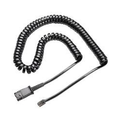 Poly Plantronics U10P Coil Cord to QD Modular Plug