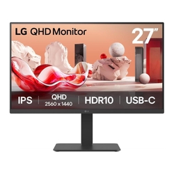 LG 27BA65QB-B 27" 1440p IPS 100Hz HDR Dynamic Action Sync USB-C Monitor