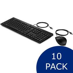 Bundle -- HP 225 Wired Mouse and Keyboard Combo 10-Pack