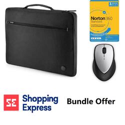 Bundle-HP 14.1" Business Sleeve Norton 360 3 Devices HP Envy Rechargeable Wireless Mouse