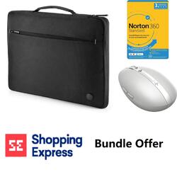Bundle-HP 14.1" Business Sleeve Norton 360 Internet Security 3 Devices HP Sepectre Wireless Mouse