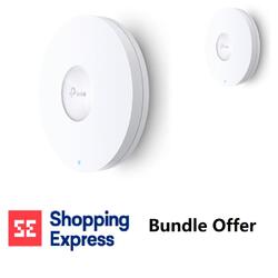 Bundle -- TP-Link EAP620 HD AX1800 MU-MIMO OFDMA Dual-Band Ceiling Mount WiFi Access Point (2-Pack)