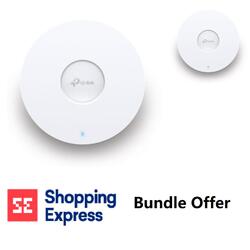 Bundle -- TP-Link EAP660 HD AX3600 MU-MIMO OFDMA Dual-Band Multi-Gigabit Ceiling Mount WiFi Access Point (2-Pack)