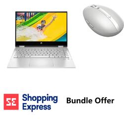 Bundle-HP Pavilion x360 14" Touch i7-1165G7 8GB 512GB Laptop + HP Spectre Wireless Mouse