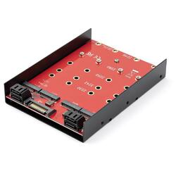 StarTech 4x M.2 SATA Mounting Adapter for 3.5" Drive Bay