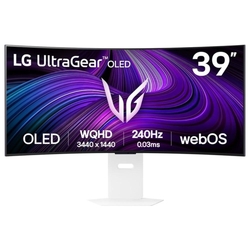 LG 39GX90SA-W 39" WQHD OLED 240Hz 0.03ms HDR G-Sync Compatible Curved USB-C Gaming Monitor