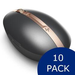 Bundle -- HP Spectre 700 Rechargeable Bluetooth Wireless Mouse Dark Ash Silver 10-Pack