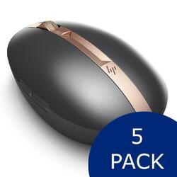 Bundle -- HP Spectre 700 Rechargeable Bluetooth Wireless Mouse Dark Ash Silver 5-Pack