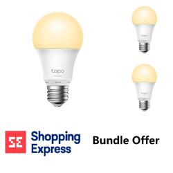 Bundle -- TP-Link Tapo L510E Smart Wi-Fi Dimmable Light Bulb E27 Socket (3-Pack)