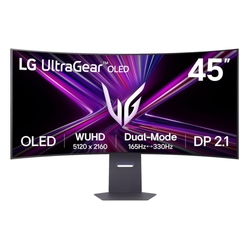 LG 45GX950A-B.AAU UltraGear 44.5" 5K OLED 165Hz 0.03ms HDR G-Sync Compatible RGB LED Curved USB-C Gaming Monitor