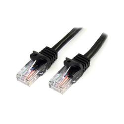 StarTech CAT5e 1m Black Snagless RJ45 Ethernet Cable