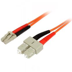 StarTech OM2 2m Orange Multimode Duplex 50/125 LC/SC Fiber Optic Cable