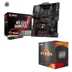Bundle -- AMD Ryzen 5 5600X AM4 CPU & MSI MPG X570 GAMING PLUS AM4 ATX Motherboard