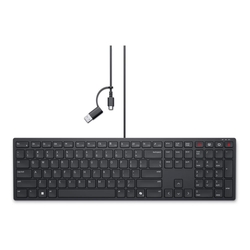 Dell Pro Silent Wired Collaboration Yes LED Black Mechanical Keyboard