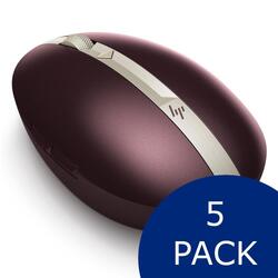 Bundle -- HP Spectre 700 Rechargeable Bluetooth Wireless Mouse Bordeaxu Burgundy 5-Pack