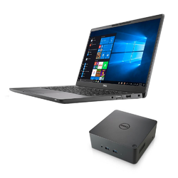 Dell Latitude 7400 14" FHD i7 8GB 256GB W10P Laptop & Dell Thunderbolt USB-C UHD Docking Station